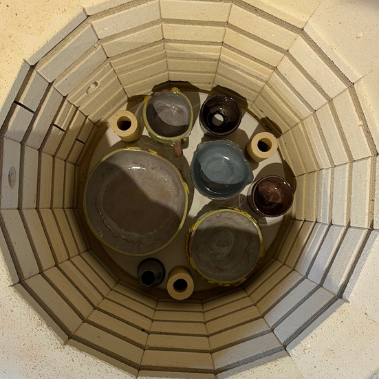 Schicht 1 nach Glasurbrand