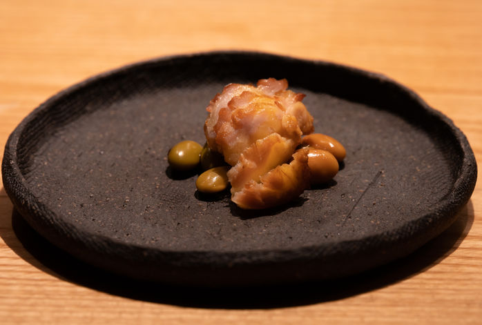 西麻布 焼鶏ひらこ ボンジリのベーコン