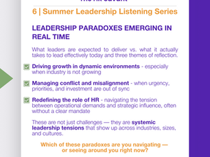 💬 Leadership Paradoxes Emerging in Real Time