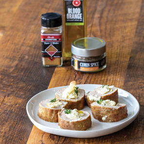 Apple Pear & Goat Cheese Stuffed Pork