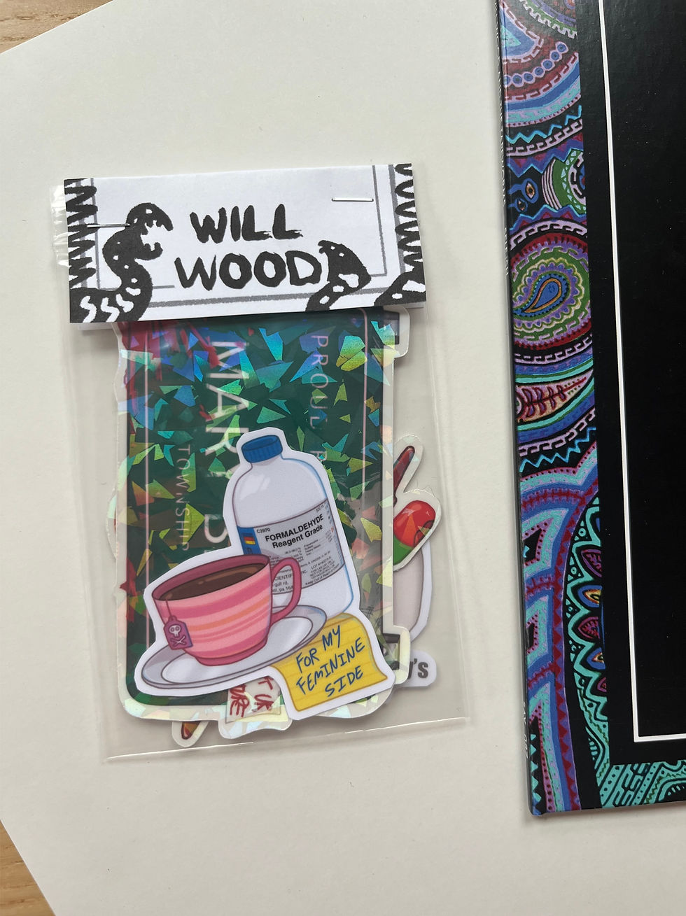 Thumbnail: Will Wood and the Tape Worms sticker pack