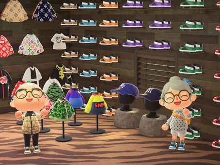 la mode s'invite dans animal crossing