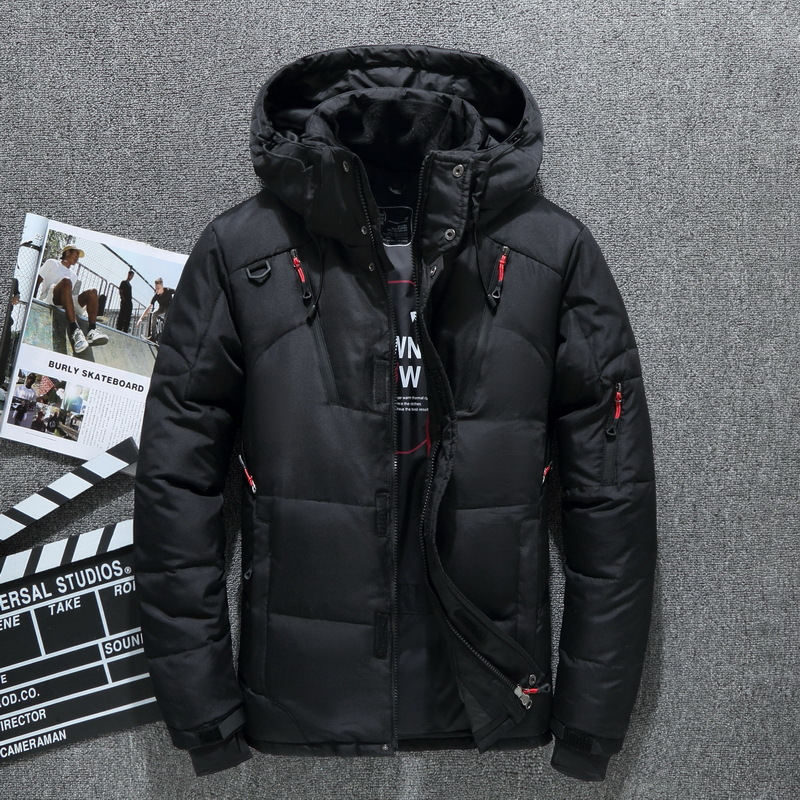 Thumbnail: Hooded Jacket Down Coat for Men and Women