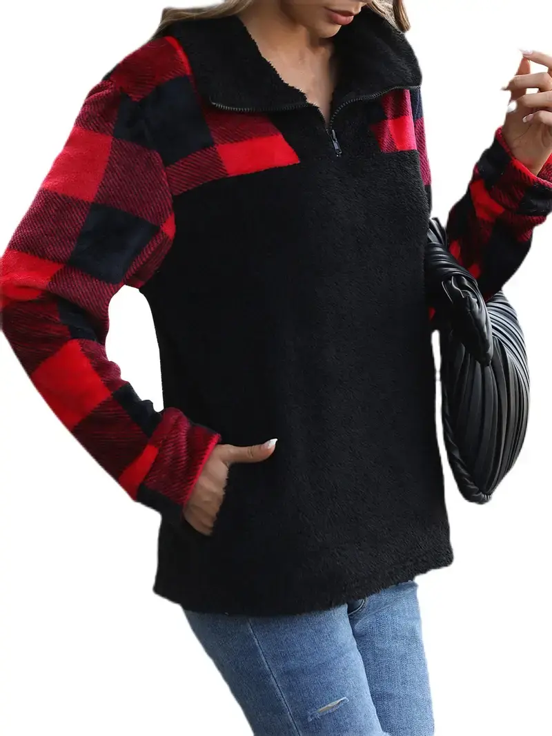 Thumbnail: Elegant Women's Thicken Fur Blend Mid-Length Coat