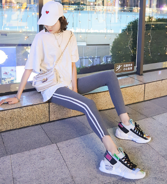 Thumbnail: Knitted Sock Sneakers - Dad Casual Shoes for Women