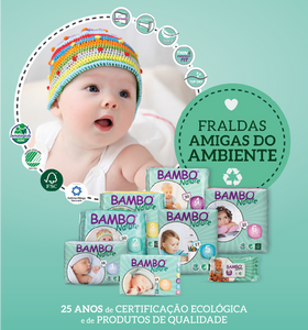 Gama de fraldas amigas do ambiente Bambo: 25 anos de certificação ecológica e de produtos de qualidade