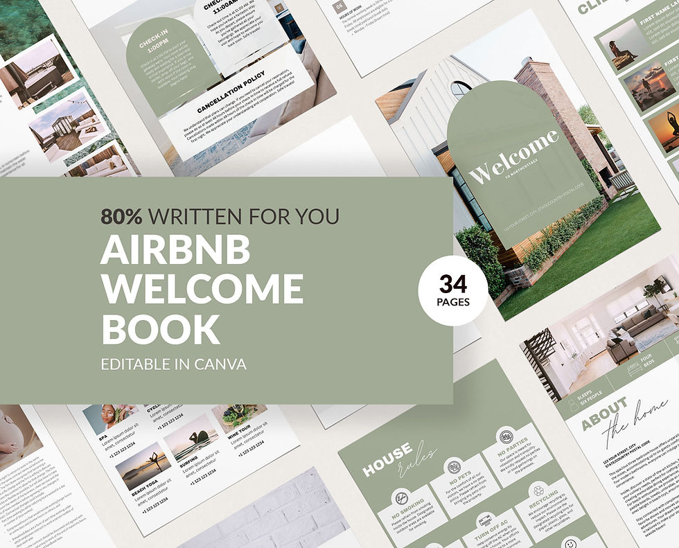 Olive Green Airbnb Start-up Host Bundle
