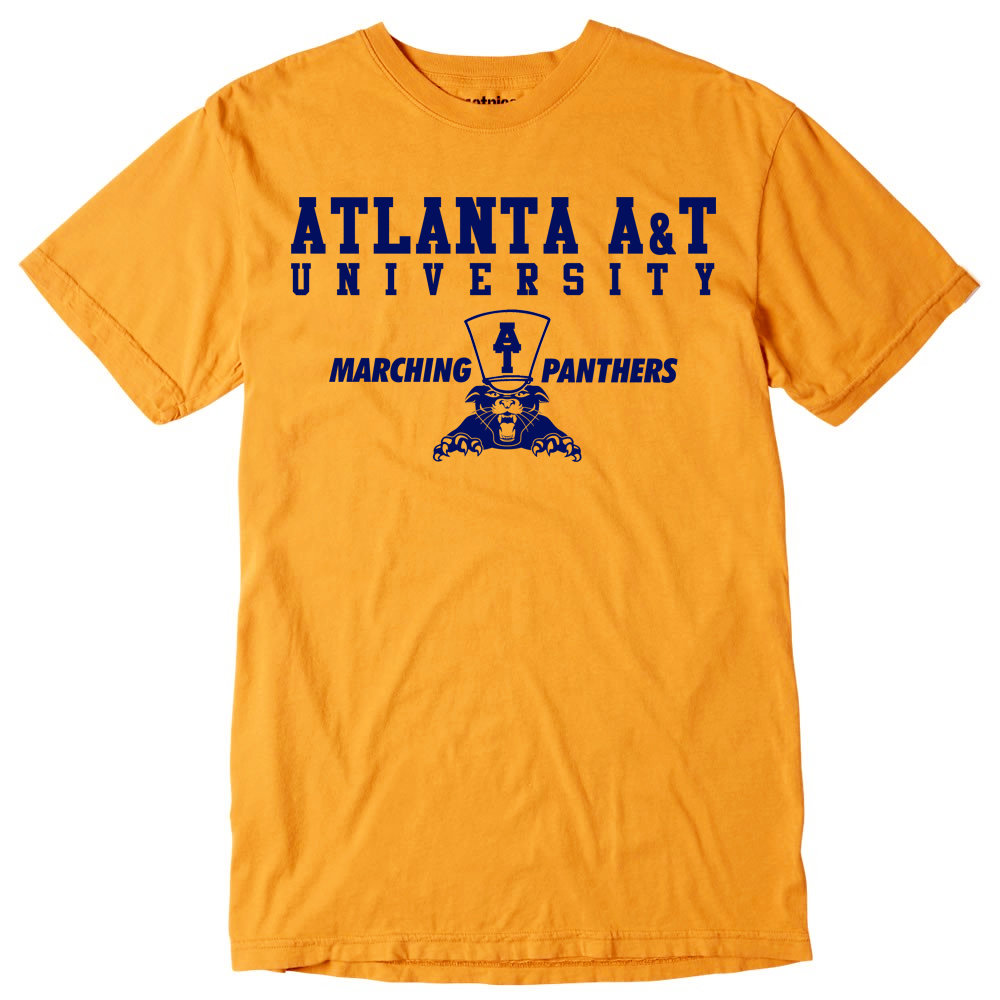 Honey Gold + Navy Atlanta A&T T-Shirt: 4XL