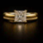 Custom lab diamond engagement ring
