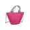 Thumbnail: Pink straw mini tote