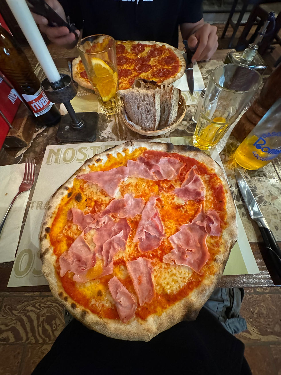 Die verdiente Pizza in Ascona