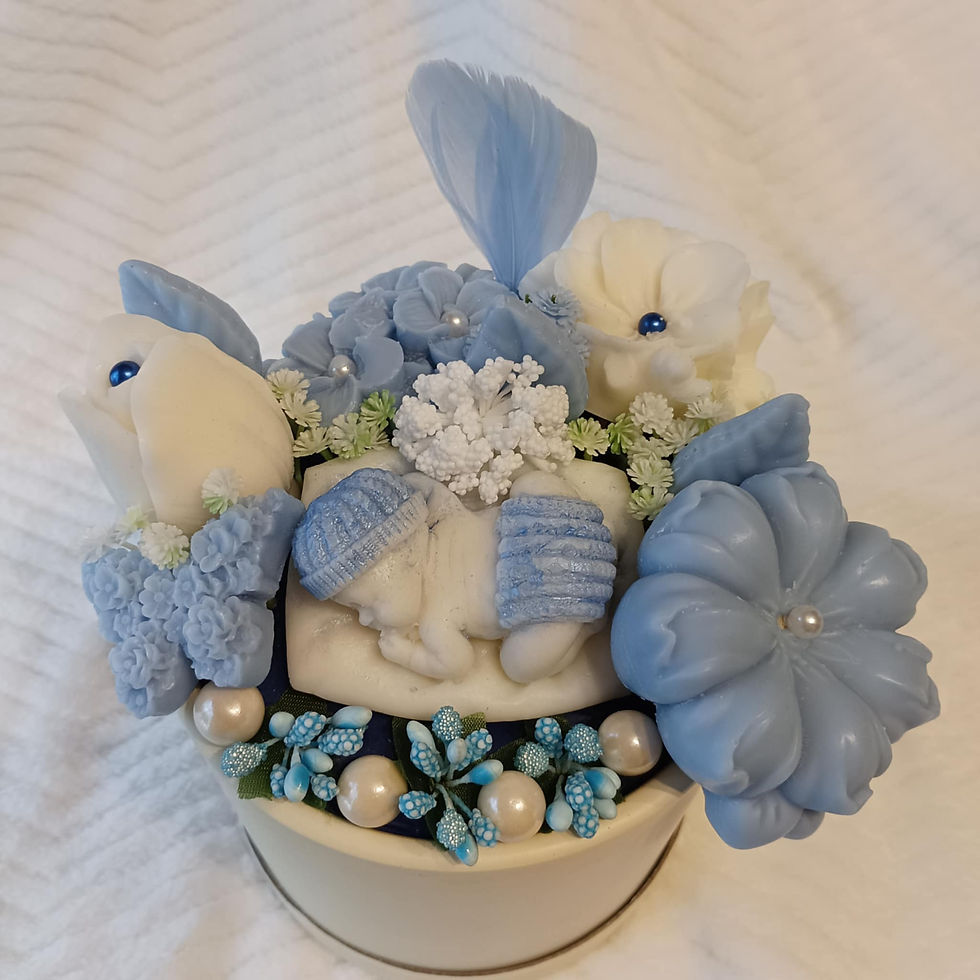 Miniature : Bouquets Naissance ou Baptême Bleu