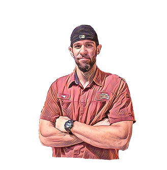 Certified mechanic, Joey, at Litlle Shop of Hot Rods and Auto Accessories.