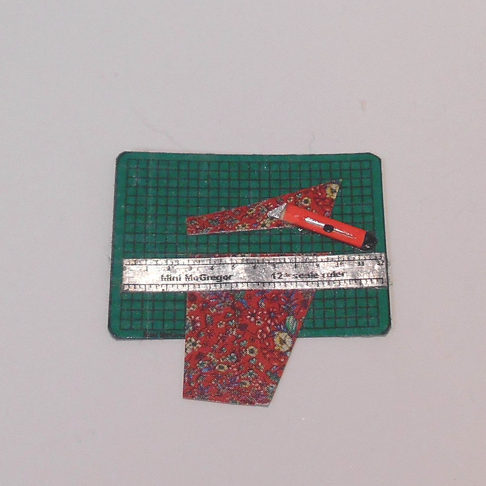 Thumbnail: 12th Scale Cutting Mat - in use with Craft Knife