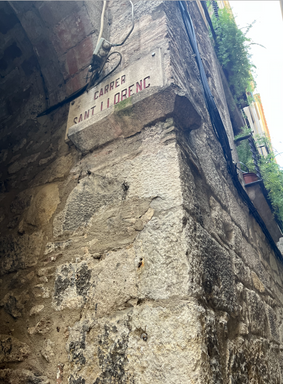 Corner of Carrer de Sant Llorenc