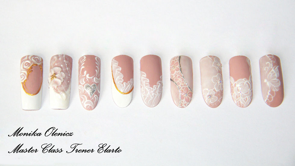 Zdobienia: żel hybrydowy + żel paint