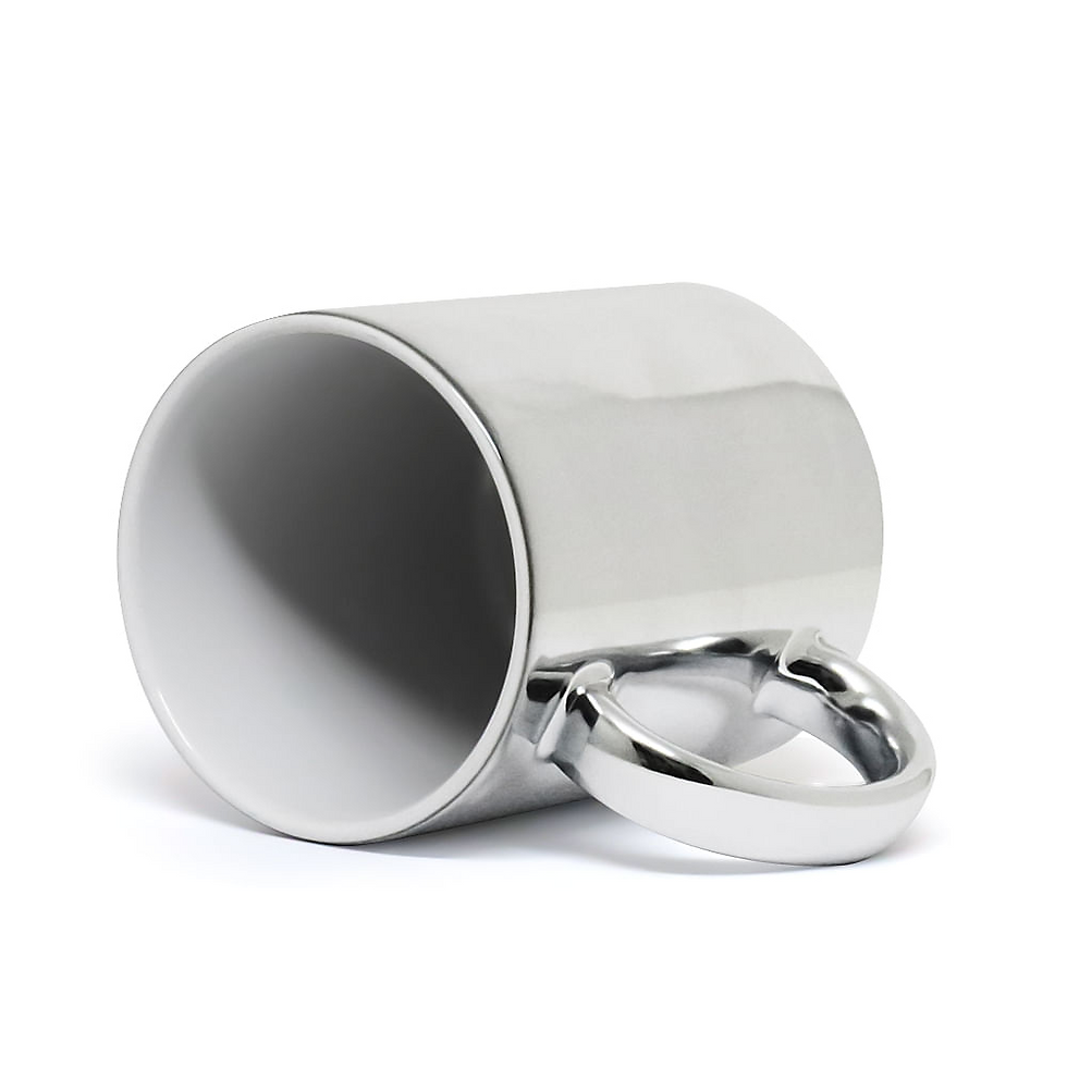 Miniatura: Caneca de Porcelana Cromada Personalizada 325ml
