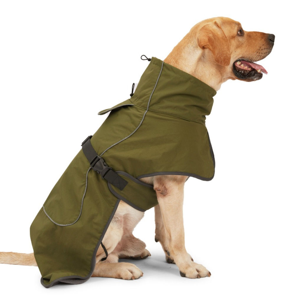 Waterproof Winter Big Dog Clothes Thickened Adjustable Dog Vest Jacket Reflectiv