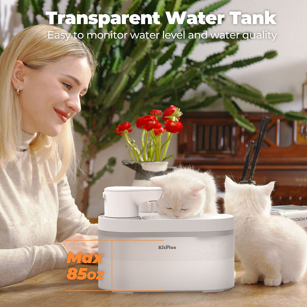 Miniatura: KITPLUS Cat Water Fountain 2.5L Automatic Pet Water Dispenser Ultra Quiet Drinki