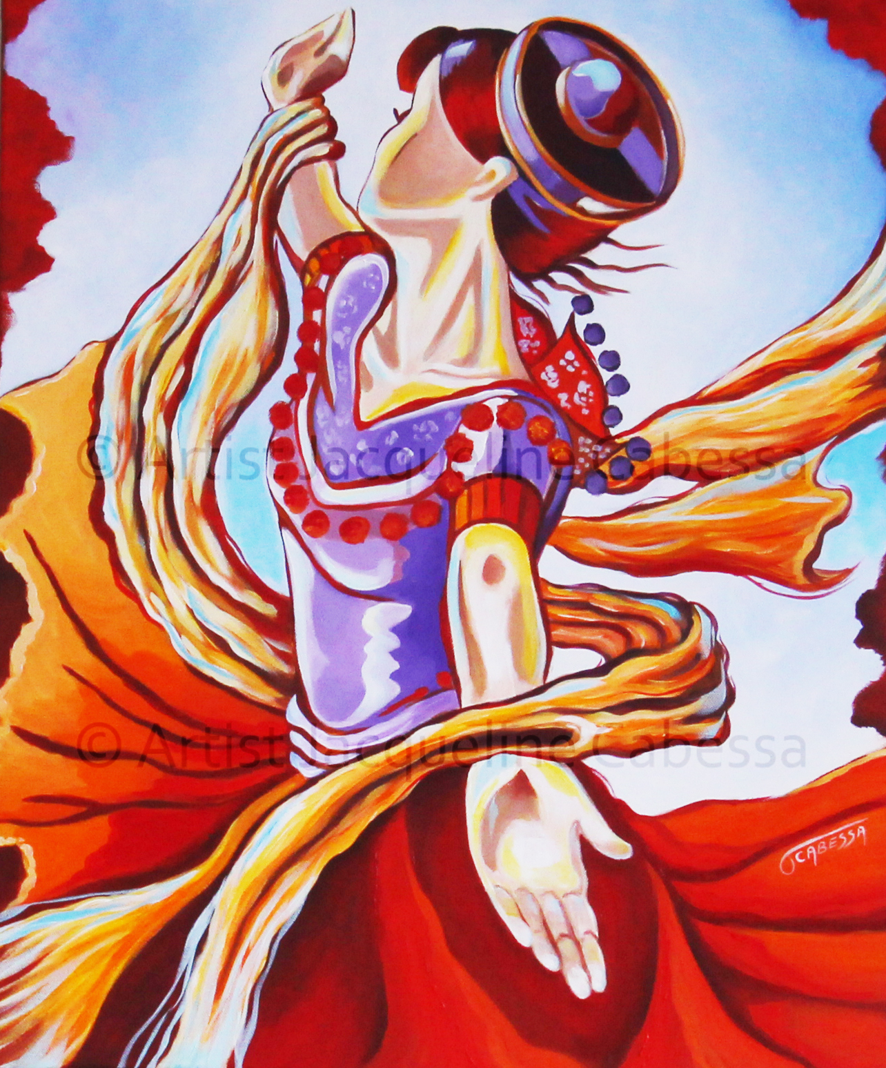 DANSEUSE EN ROUGE