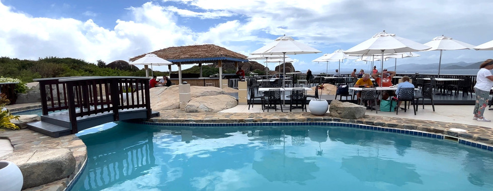The pool at the Top of the Baths restaurant