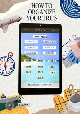 Blue & Yellow Scrapbook Travel Background Poster.png