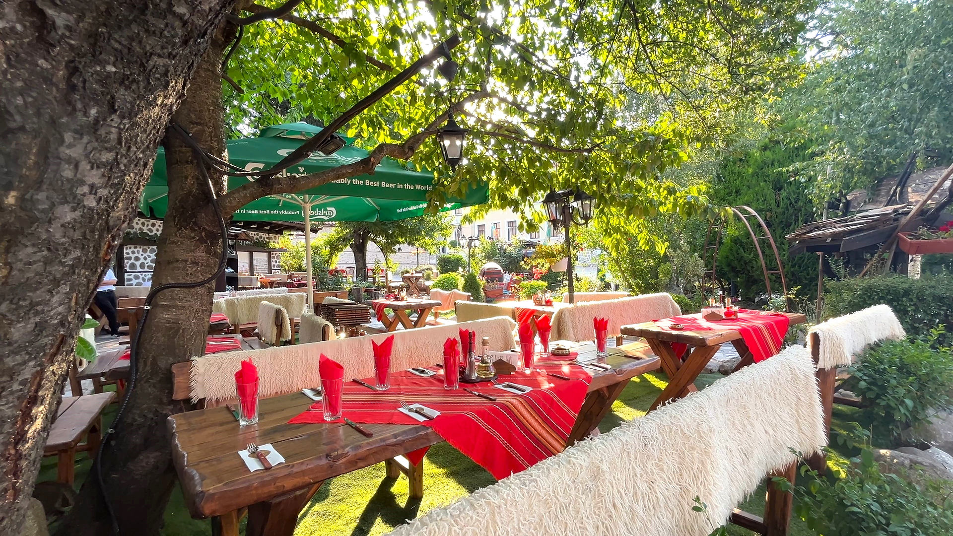 A traditional Bulgarian restaurant mehana Bai Kotse in Bansko