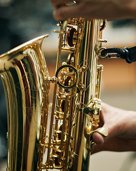 Person Playing Saxophone