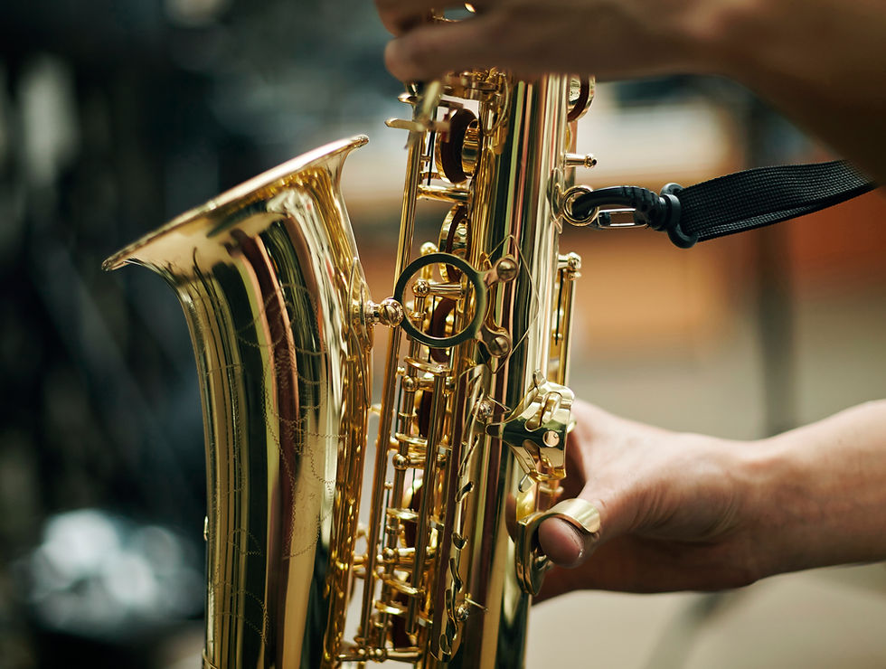 Person Playing Saxophone