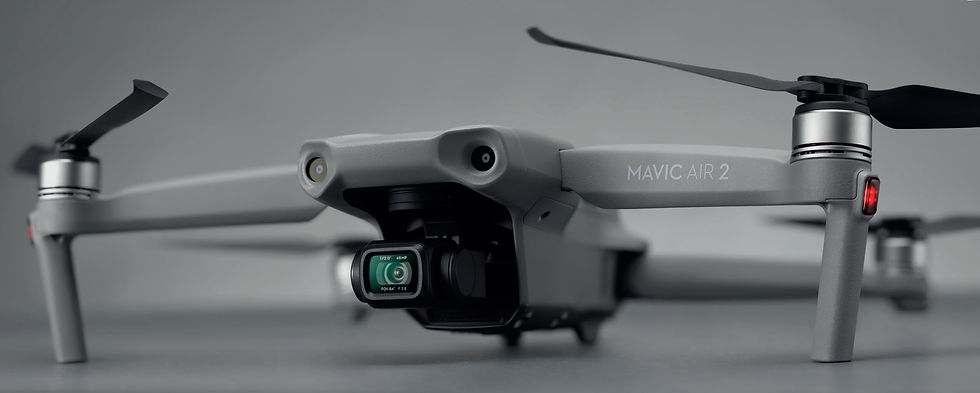 Le drone utilisé pour les plans aériens d'immobilier