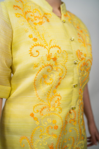 chinese dress ladies Maricar Lady Barong Dress | Tygie main image 1