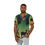 Thumbnail: Nature-Inspired Men's Hawaiian Camp Shirt with Deer Silhouette