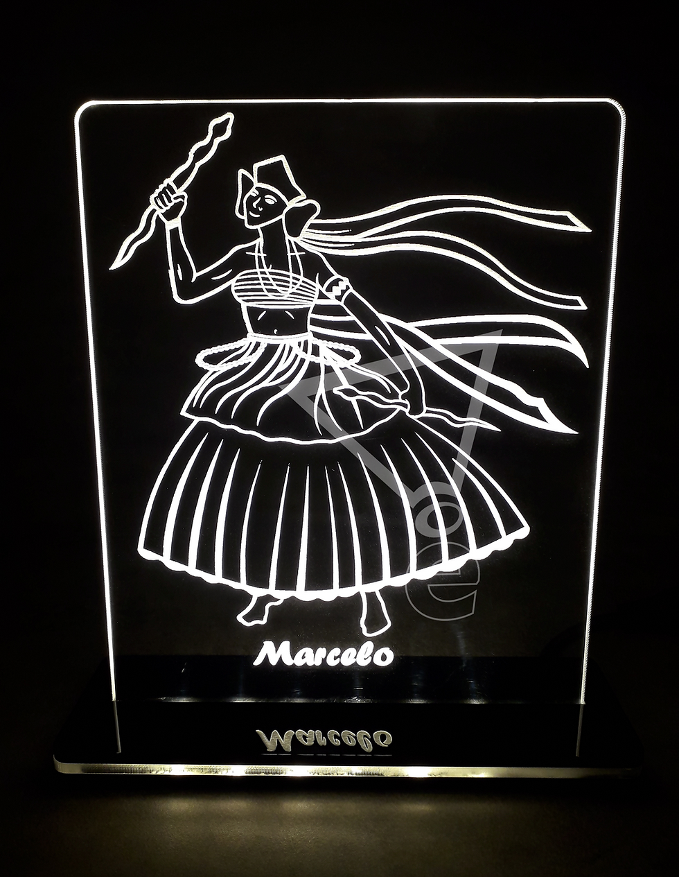 Luminária Retrato Design Orixá Oxumarê