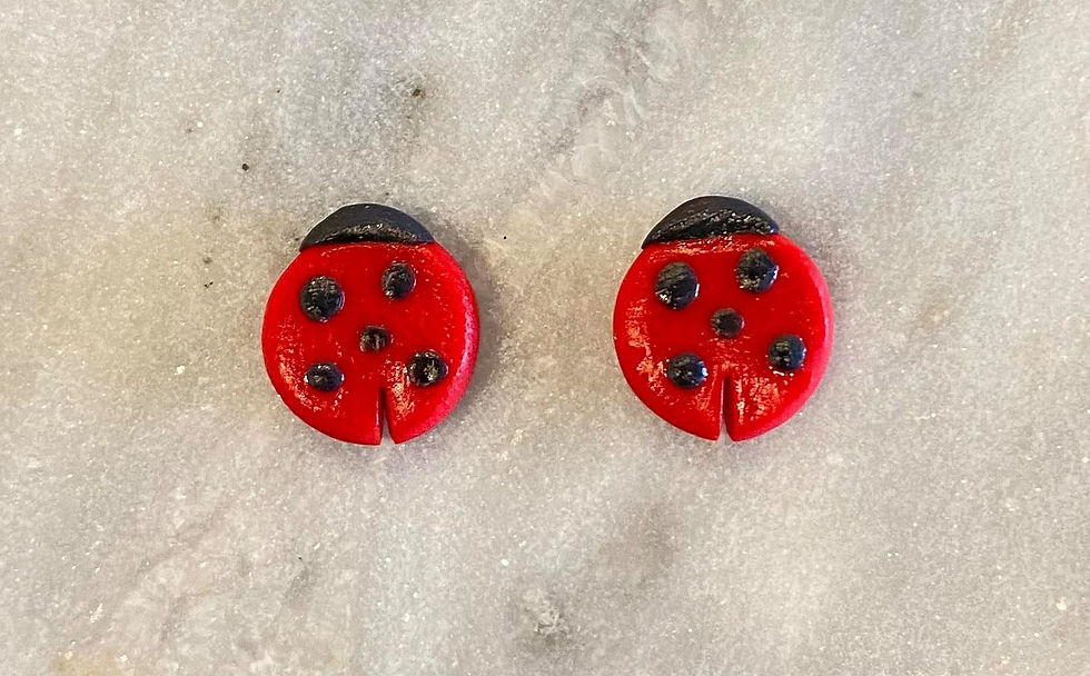 lady bug studs