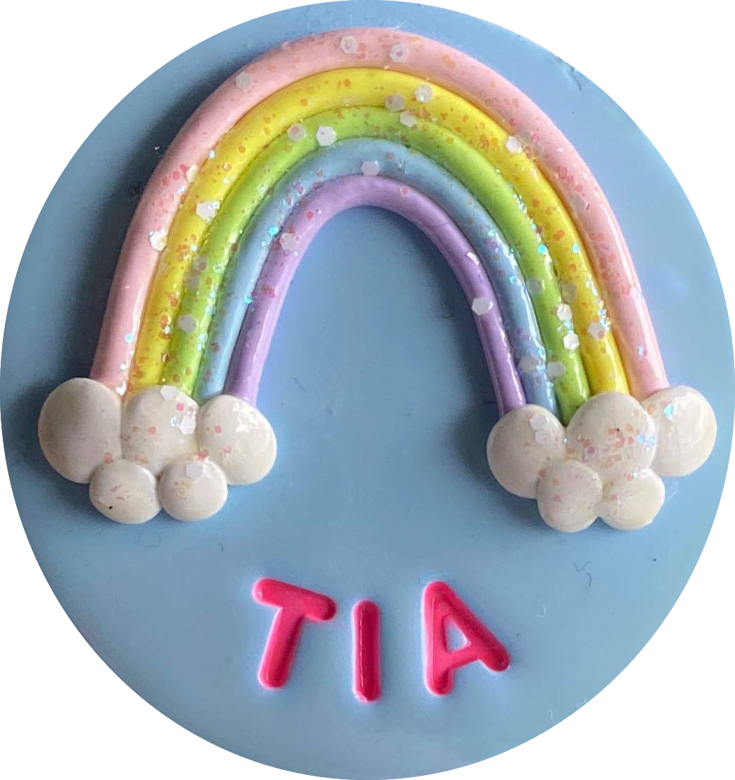 pastel sparkle cloud rainbow