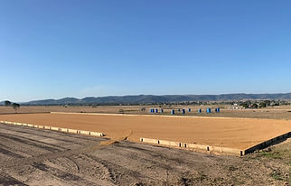 Completed base and riding layers on dressage arena at Mt Beppo, Somerset QLD by Rippa Tippa Earthworks