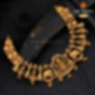 temple gold necklaces, trending gold necklace designs, south indian jewels, 22 carat gold necklace, SVTM jewels.