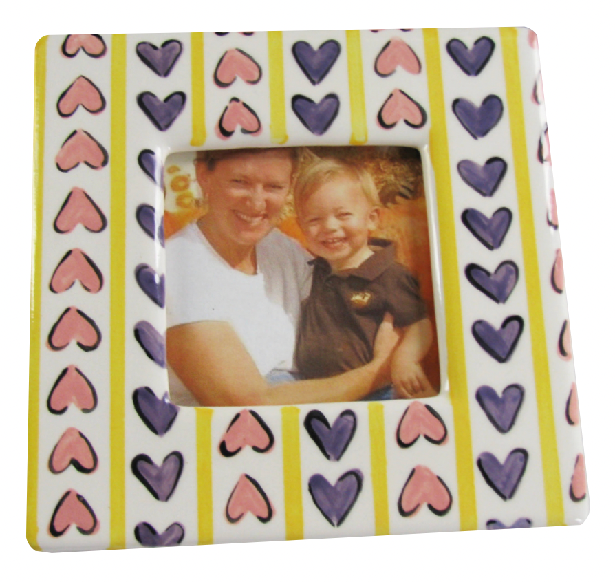 Date Night Glaze+Go: Heart on a String Photo Frame