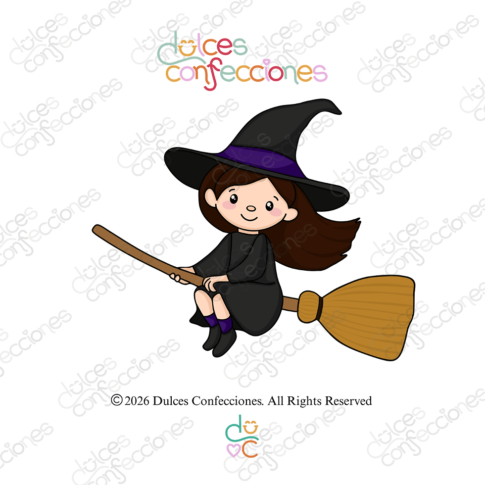 Thumbnail: Witch On Broom Cookie Pop STL