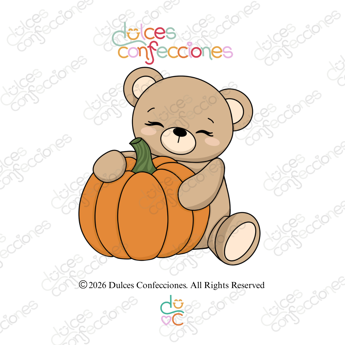 Bear with Pumpkin STL