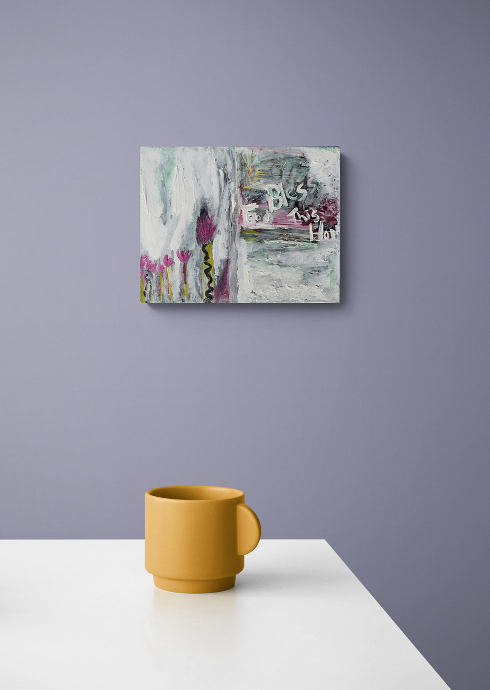 Thumbnail: God Bless This Home Original Painting – Faith-Inspired Modern Home Decor