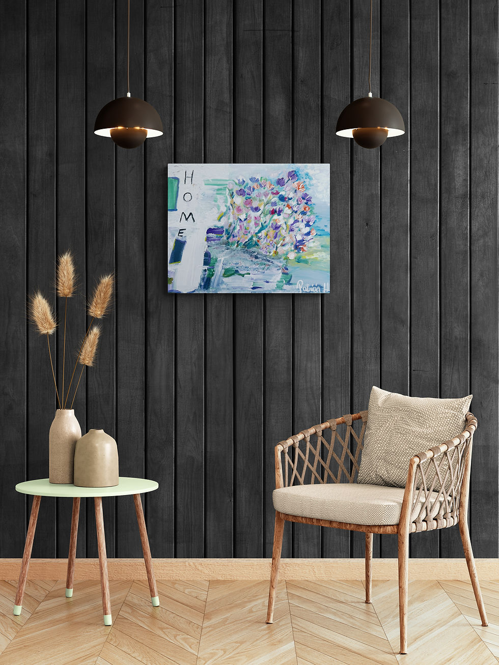 Thumbnail: La Primavera | Acrylic & Oil On Canvas | 20" x 16 "