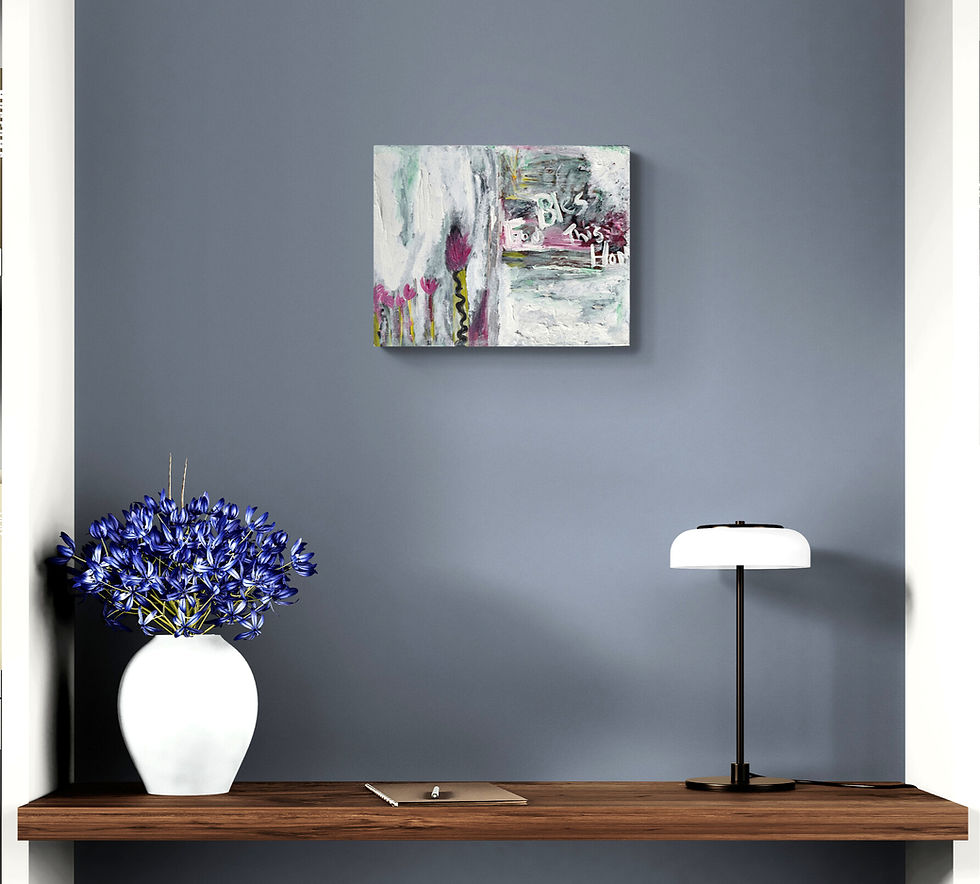 Thumbnail: God Bless This Home Original Painting – Faith-Inspired Modern Home Decor