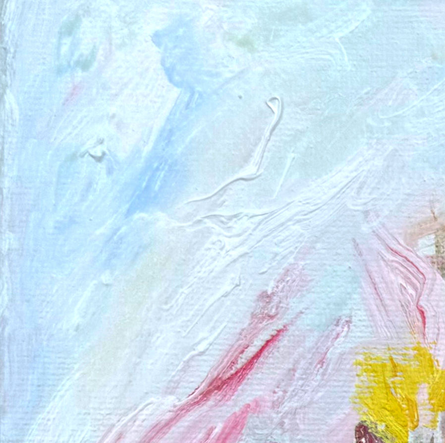Thumbnail: unique small size seasonal artwork for spring decoration
