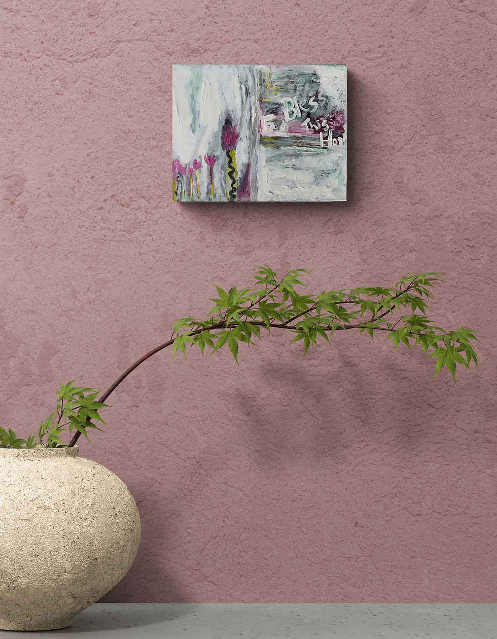 Thumbnail: religious wall decor God Bless This Home painting on canvas