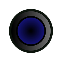 Arrière logo du site Mathieu BOURIN en forme d'objectif photo