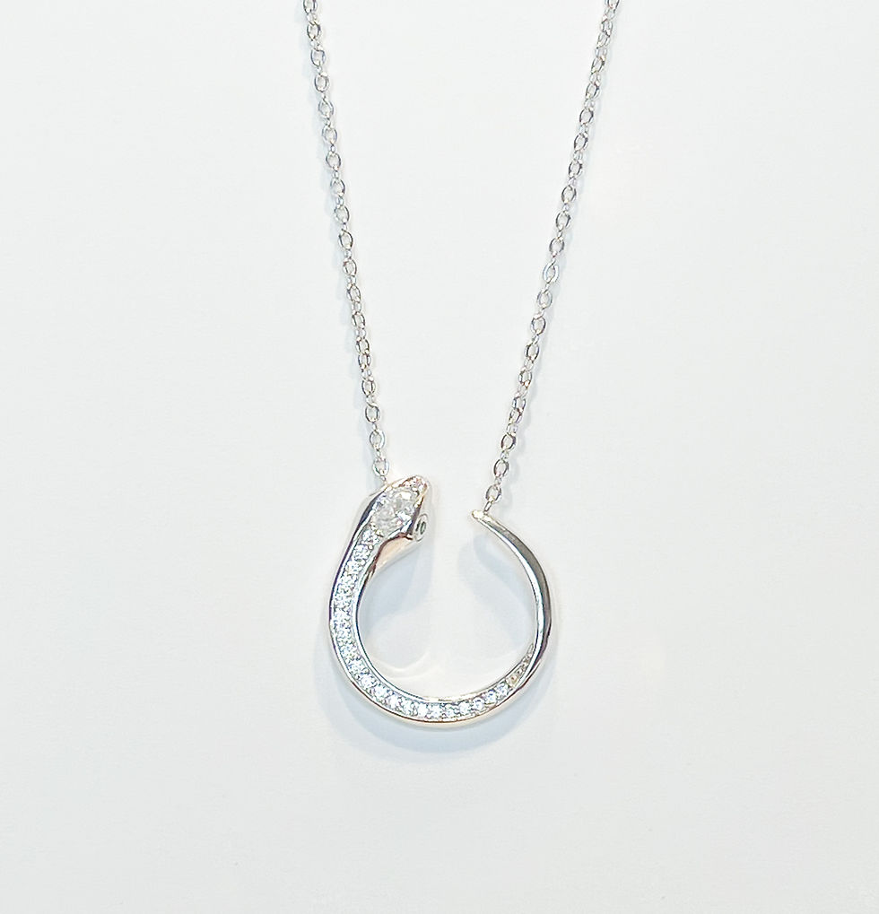 Thumbnail: Silver Snake Necklace