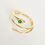 Thumbnail: Gold Emerald Snake Ring