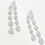 Thumbnail: Silver Teardrop Chandelier Earrings