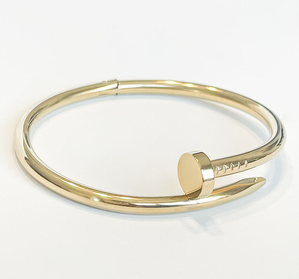Thumbnail: Gold Sleek Nail Bracelet